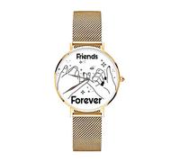 love print Orologio Da Polso Personalizzato Idea Regalo San Valentino You And Me Rosa Rossa (ORO)