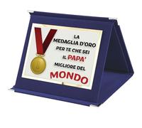 love print Targa Di Riconoscimento Idea Regalo Festa del PAPà PREMIO MIGLIOR PAPà Materiale Velluto