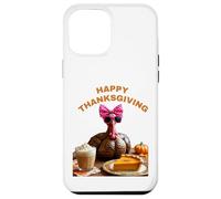 Love Pumpkin Pie Retro Ringraziamento Cena in famiglia Divertimento Custodia per iPhone 12 Pro Max