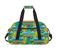 Love Rainbow Frogs Borsone sportivo per donne e uomini, rane 24 l, borsa da viaggio per la notte, borsa da viaggio, borsa da palestra per bambini, ragazze e ragazzi, Colore, (24L) UK, Organizer per