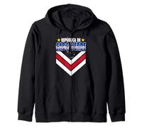 Love Republica De Capo Verde Con Emblema Bandiera Capo Verde Felpa con Cappuccio
