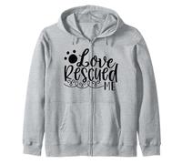 Love Rescued Me Pet Rescue Storia di Supporto Felpa con Cappuccio