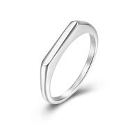Love Ring, Anello a Fascia Argento Donna Acciaio Inossidabile Taglia 17 Stretto 2,3 mm Custom Regalo per Migliore Amico Valentines Day Gioielli