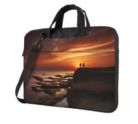 Love Rock Print - Custodia per laptop con tracolla, tasca, adatta a notebook da 13/14/15,6 pollici, nero, 15.6 inch
