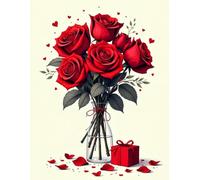 Love Roses Notebook: Romantic Lined Journal with Red Rose Cover, 110 Pages, 8.5 x 11 Inches: A Beautiful Love-Themed Writing Notebook for Journaling, Notes, and Everyday Thoughts