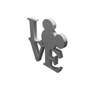 LOVE Sign for Disney with Mickey Mouse Ears - Wall or Tabletop Display
