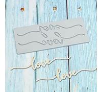 Love Silicone Lace Mold, Cake Mat, Fondant Impression Mats, Cuore Pattern Lace Mat per decorare torte San Valentino (A_16,3 x 14 x 0,3 cm)