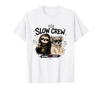 Love Sloth - Camicia da Donna con Bradipo Pigro, per Ragazze e Bambine Maglietta con Stampa Grafica Economica