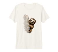 Love Sloth - Camicia da Donna con Bradipo Pigro, per Ragazze e Bambine Maglietta Premium