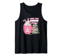 Love Snow Cioccolata Calda Inverno Vibes Valentines Carino Canotta