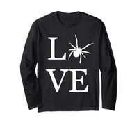 Love Spider Silhouette Tarantula Lover Pet Owner Gift Spooky Maglia a Manica