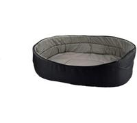 LOVE STORY Cesto Ovale 40x22cm Essenziale Nero/Grigio