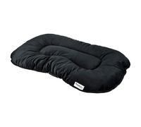 Love Story, Cuscino a fiocco in velluto trapuntato, in poliestere, 117 x 72 x 5 cm, colore: nero