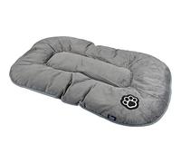 LOVE STORY Cuscino a fiocco reversibile in poliestere, 117 x 72 cm, Patchy grigio/nero