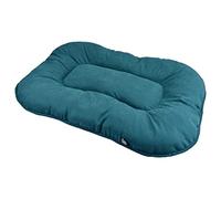 LOVE STORY Cuscino Fiocco Microfibra Pelle di Pesca 107 x 72 x H5 cm, Softy Smeraldo