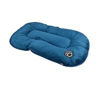 LOVE STORY Cuscino Fiocco Reversibile Poliestere 107 x 62 cm, Patchy Smeraldo/Carbone