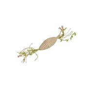 Love Story, Giocattolo ovale in cartone e spago di canapa, d3,5 x 26 cm, le onde