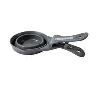 Love Story, Pinza e dosatore crocchette Retrattile in plastica, 235 ml, 19 x 10 x 2 cm, Colore: Antracite