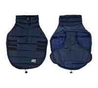 Love Story, Piumino Trapuntato Collo Grande Chiusura Scratch Taglia Xl/55 cm Blu Navy