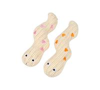 LOVE STORY Set di 2 peluche serpente 14 x 4 cm Boho Cat Multicolore