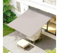 LOVE STORY Tenda da Sole Parasole,Vela Ombreggiante Rettangolare 1x2m con Occhielli, Protezione in Impermeabile (PES), Protezione Solare UV 95% per Patio Esterno, Terrazza, Carport,Taupe