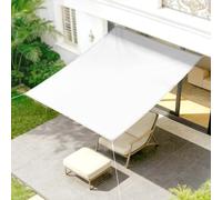 LOVE STORY Tenda da Sole Parasole,Vela Ombreggiante Rettangolare 2.5x2m con Occhielli, Protezione in Impermeabile (PES), Protezione Solare UV 95% per Patio Esterno, Terrazza, Carport,Beige