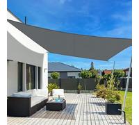 LOVE STORY Vela ombreggiante 2.5x3m Rettangolare Impermeabile Tenda a Vela Antracite Tenda da sole per esterno,PES Poliéster Protezione UV al 95% per Esterno,Giardino,Terrazzo,Balcone,Patio