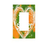 Love Summer - Placca da parete per interruttore della luce a forma di cuore, 1 banda, decorazione per casa, cucina, camera da letto, bagno