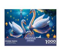 Love Swan Puzzle 1000 Pezzi Per Adulti E Bambini Con Una Misura Impegnativo E Difficile Giochi Rilassamento E Intelligence,Idea Regalo Uomo E Donna 38x26cm/1000pcs