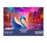 Love Swan Puzzle 1000 Pezzi Per Adulti E Ragazzi Impegnativo E Difficile Giochi Rilassamento E Intelligence,Regalo Per Amore E Amico 38x26cm/1000pcs