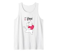 Love - T-Shirt Sweet Cat Lovers | Regalo di San Valentino Canotta