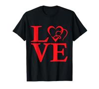 Love Text Quote Saying Valentines Day Couple Heart Design Maglietta