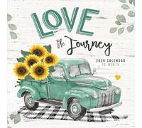 Love the Journey 2026 12 X 24 Inch (Hanging) Monthly Square Wall Calendar Featuring the Artwork of Jo Moulton Plastic-Free