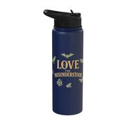 Love The Misunderstood Bat Raven Cat Snake Spider Moth Frog Stainless Steel Insulated Water Bottle