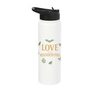 Love The Misunderstood Bat Raven Cat Snake Spider Moth Frog Stainless Steel Insulated Water Bottle