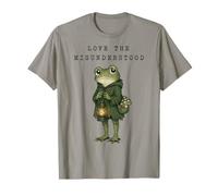 Love The Misunderstood Cottagecore Frog Funghi Goblincore Maglietta