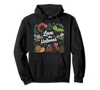 Love The Unloved Bugs Insect Entomology Entomologist Science Felpa con Cappuccio