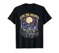 Love The Unloved Opossum Procione Pipistrello Luna Retro Maglietta