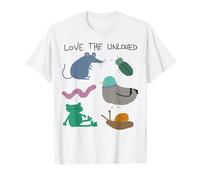 Love The Unloved Shirt Divertente Animale Piccione, Ratto, Rana, Serpente Maglietta