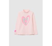 LOVE THERAPY, Maglietta Da Bambina In Cotone Elasticizzato Rosa Regular Fit, Rosa, Taglia: 3-4