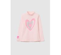 LOVE THERAPY, Maglietta Da Bambina In Cotone Elasticizzato Rosa Regular Fit, Rosa, Taglia: 6-7