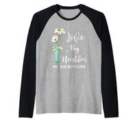 Love Thy Neighbor No Exceptions Pace Christian Gift Maglia con Maniche Raglan