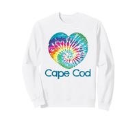 Love Tie Dye Cuore Cape cod Batik Massachusetts Beach Felpa