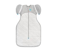 Love To Dream Sacco di transizione Swaddle Up Large 8,5-11 kg, bianco, vestibilità aderente, ali staccabili con cerniera, temperatura 2,5 Tog (16-20°C), lavabile in lavatrice e doppia cerniera