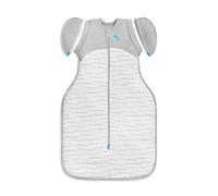 Love To Dream Sacco di transizione Swaddle Up Medium 6-8,5 kg, bianco, vestibilità aderente, ali staccabili con cerniera, temperatura 2,5 Tog (16-20°C), lavabile in lavatrice e doppia cerniera