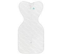 Love To Dream Swaddle Up, neonato 2,2-3,8 kg - Bianco, vestibilità aderente, supporta una sana routine del sonno, 1,0 Tog - 20-24 °C, cotone lavabile in lavatrice e doppia cerniera