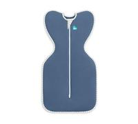 Love To Dream Swaddle Up, neonato 2,2-3,8 kg - Denim, vestibilità aderente, supporta una sana routine del sonno, 1,0 Tog - 20-24 °C, cotone lavabile in lavatrice e doppia cerniera