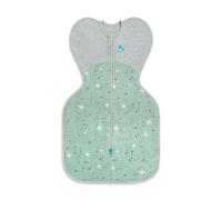 Love To Dream Swaddle Up, neonato 2,2-3,8 kg, Olive North Star, vestibilità aderente che favorisce un buon sonno, temperatura 1,5 Tog (18-24°C), lavabile in lavatrice e doppia cerniera