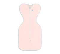 Love To Dream Swaddle Up, neonato 2,2-3,8 kg rosa chiaro, vestibilità aderente per un buon sonno, 0,2 Tog (24-27°C), lavabile in lavatrice e doppia cerniera