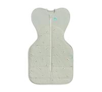 Love To Dream™ Swaddle UP™, Small 3.5-6 kg - Cotton Bees Olive, Snug Fit, Supports Healthy Sleep Routine, 2.5 Tog for Cool Temps (16-20°C), Machine Washable Stretch Cotton, 2 Zips, Easy Nappy Change